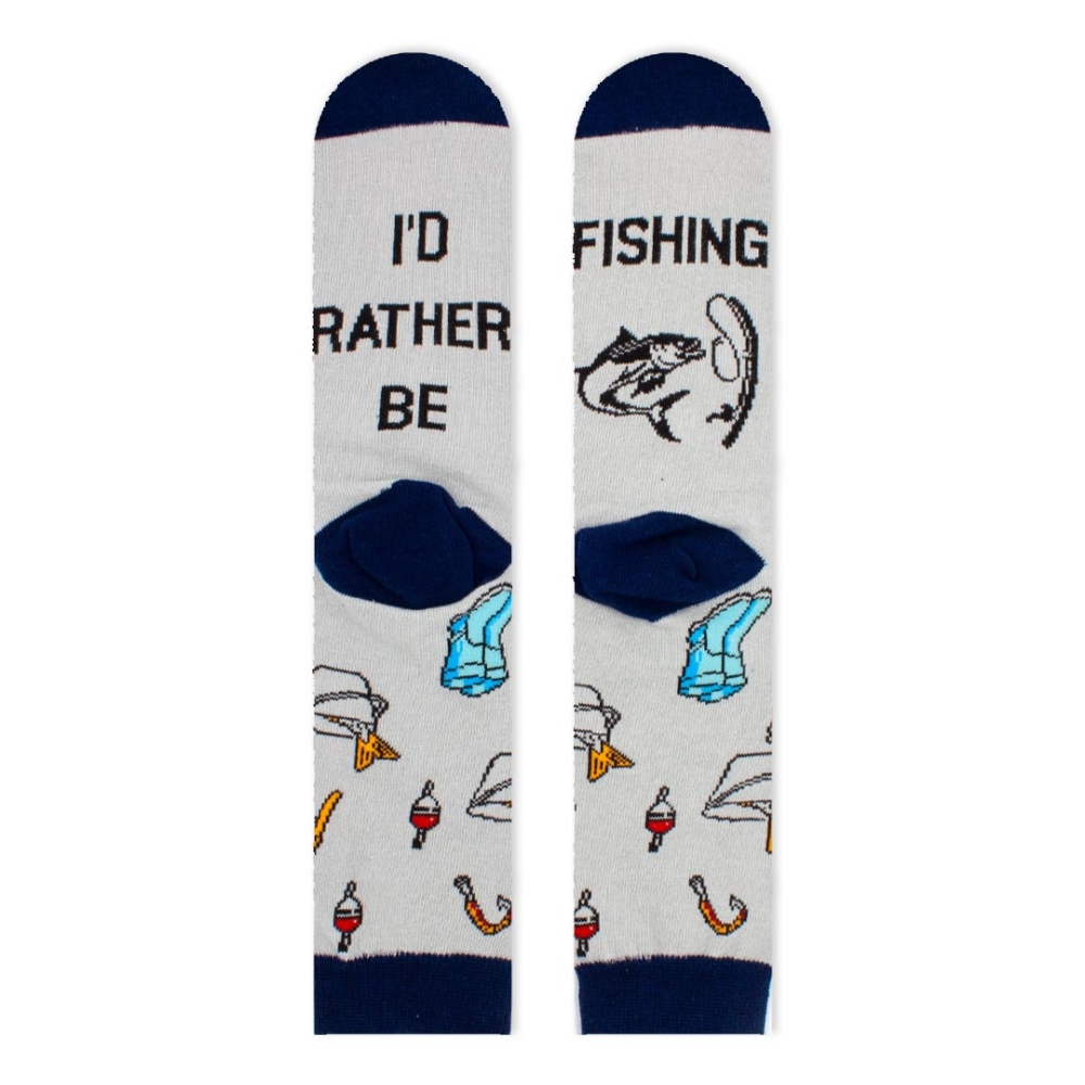 Inkább horgásznék… vidám zokni