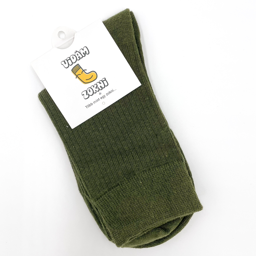Business bambusz zokni - Zöld