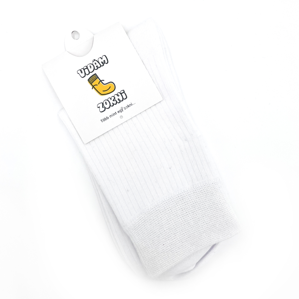 Business bambusz zokni - Fehér