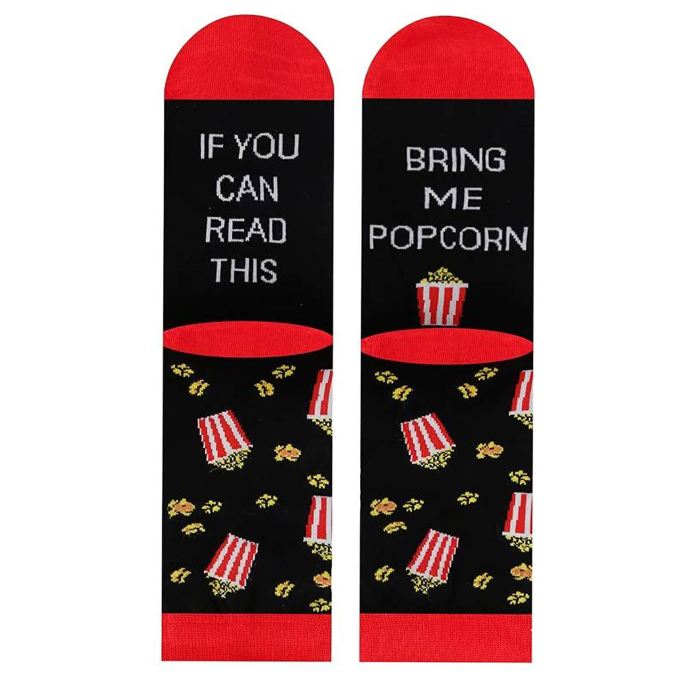 Ha el tudod olvasni... vidám zokni - popcorn