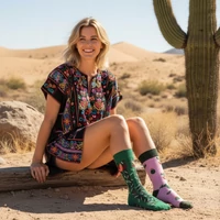 Kép 2/5 - Kaktuszos vidám zokni