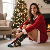 Kép 2/3 - This is christmas felemás vidám zokni