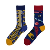 Kép 1/2 - Versenyautók felemás vidám zokni