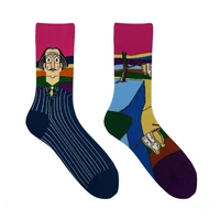 Kép 2/4 - Dalí Elfolyó idő felemás vidám zokni