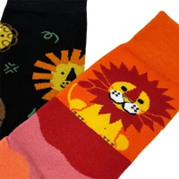 Kép 3/3 - Dzsungel királya felemás vidám zokni 40-44