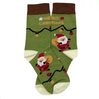 Kép 4/4 - Télapó puttonnyal vidám zoknI