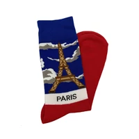 Kép 2/2 - Párizs Eiffel tornyos vidám zokni