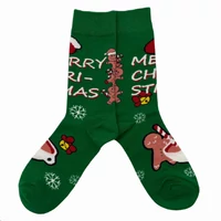 Kép 3/6 - Karácsonyi mézeskalács vidám zokni 36-39