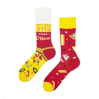 Kép 1/2 - Sültkrumplis felemás vidám zokni