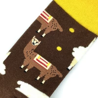 Kép 5/5 - Lámás vidám zokni