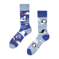 Kép 1/2 - Pingvinek és jegesmedvék vidám zokni
