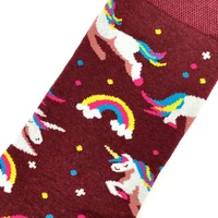 Kép 4/5 - Unikornisos vidám zokni