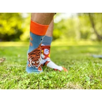 Kép 7/8 - Tigrises vidám zokni