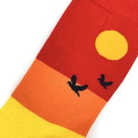 Kép 5/6 - Szarvasos felemás vidám zokni