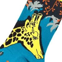 Kép 4/5 - Zsiráfos vidám zokni