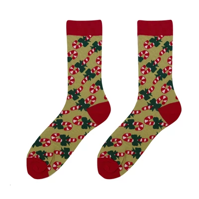 Candy Cane vidám zokni