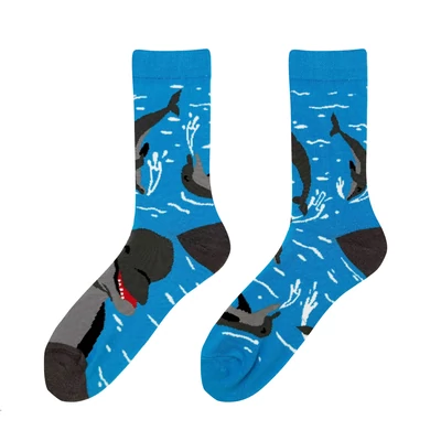 Delfines felemás vidám zokni