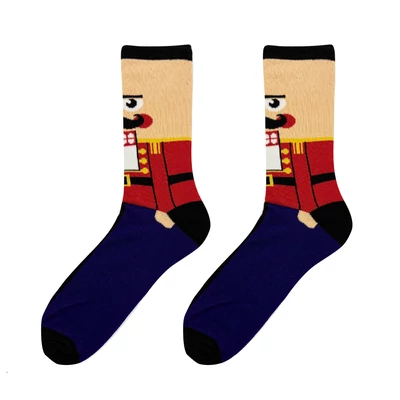 Diótörős vidám zokni - lila