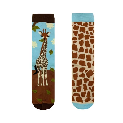 Nyakigláb a zsiráf felemás vidám zokni