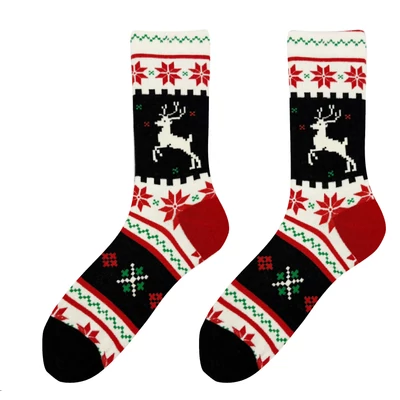 Norvég mintás karácsonyi vidám zokni