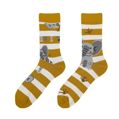 Elefántos felemás vidám zokni