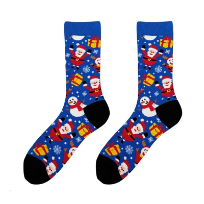 Santa and Snowman vidám zokni