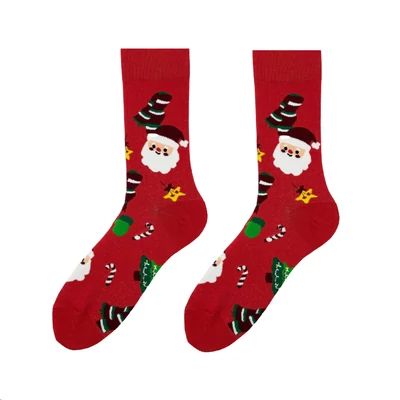 Télapó estéje vidám zokni