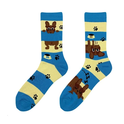 Csibész tappancsok felemás vidám zokni