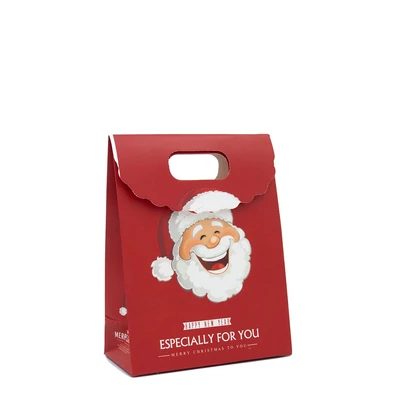 Karácsonyi ajándék doboz - Vidám Mikulás kicsi