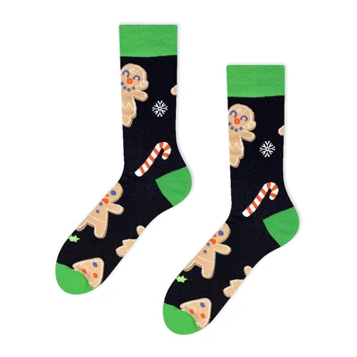 Mézeskalácsos karácsonyi vidám zokni