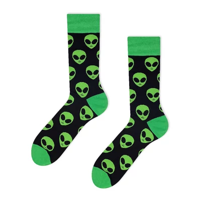 Alien vidám zokni