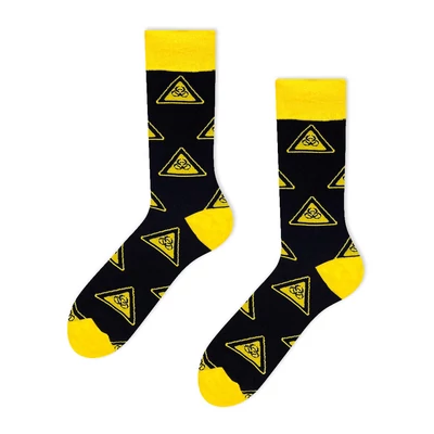 Bio Hazard mintás vidám zokni