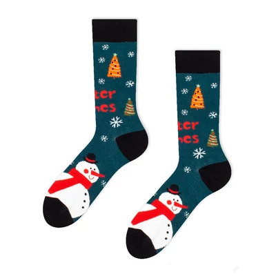 Téli kívánság vidám zokni