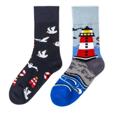 Világítótornyos vidám gyerek zokni