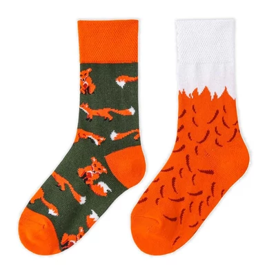 Rókás vidám gyerek zokni (4-7 év)