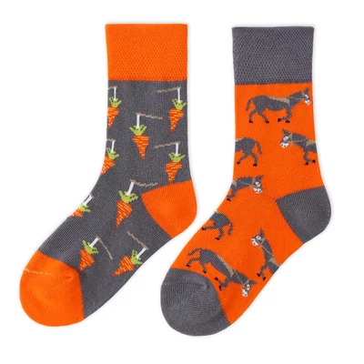 Szamaras vidám gyerek zokni