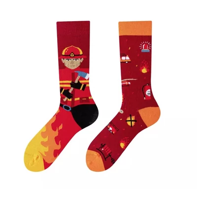Fireman Sam felemás vidám zokni