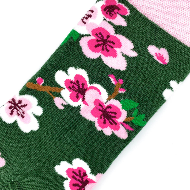 Cseresznyevirágos vidám zokni