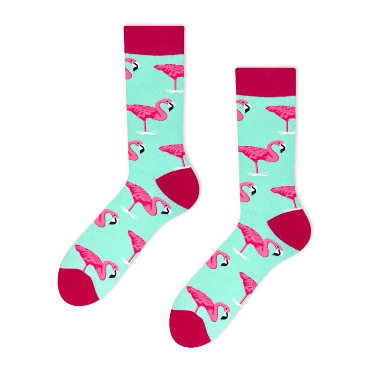 Pink Flamingós vidám zokni